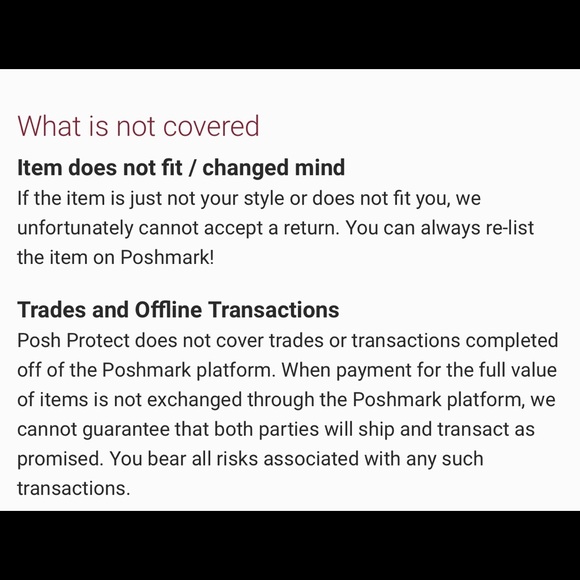 ❤️POSHMARK RETURNS POLICY❤️ - Picture 6 of 6